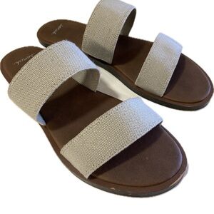 Sanuks 2 strap sandal- elastic size 9